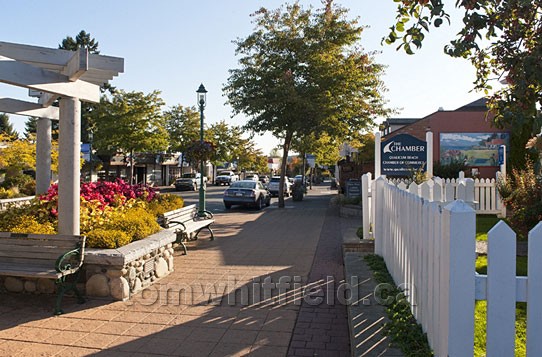 Photo of Qualicum Beach Village Centre Sidewalk And Shops